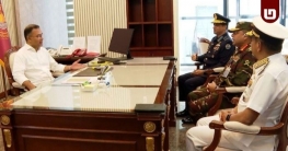 প্রধানমন্ত্রীর সঙ্গে তিন বাহিনী প্রধানের সাক্ষাৎ